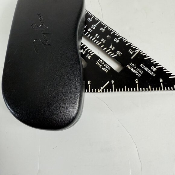 Ray Ban Black Leather Glasses Case Sunglasses Luxury Eyewear Protection Storage - Picture 9 of 11